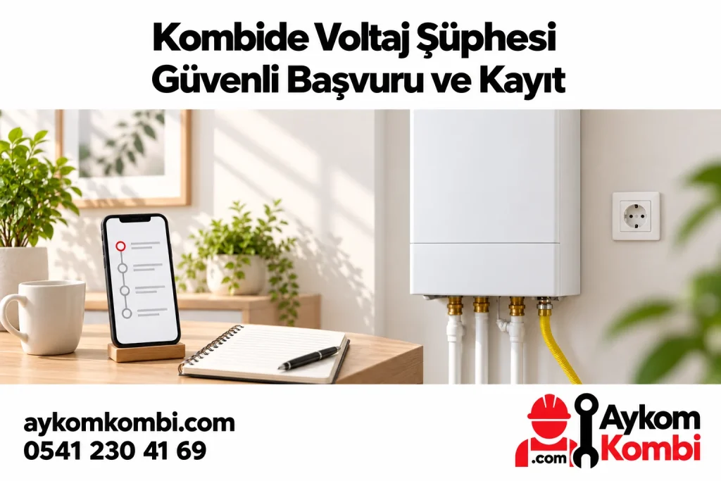 Kombide Voltaj Şüphesi konusunu anlatan Aykom editoryal illüstrasyonu