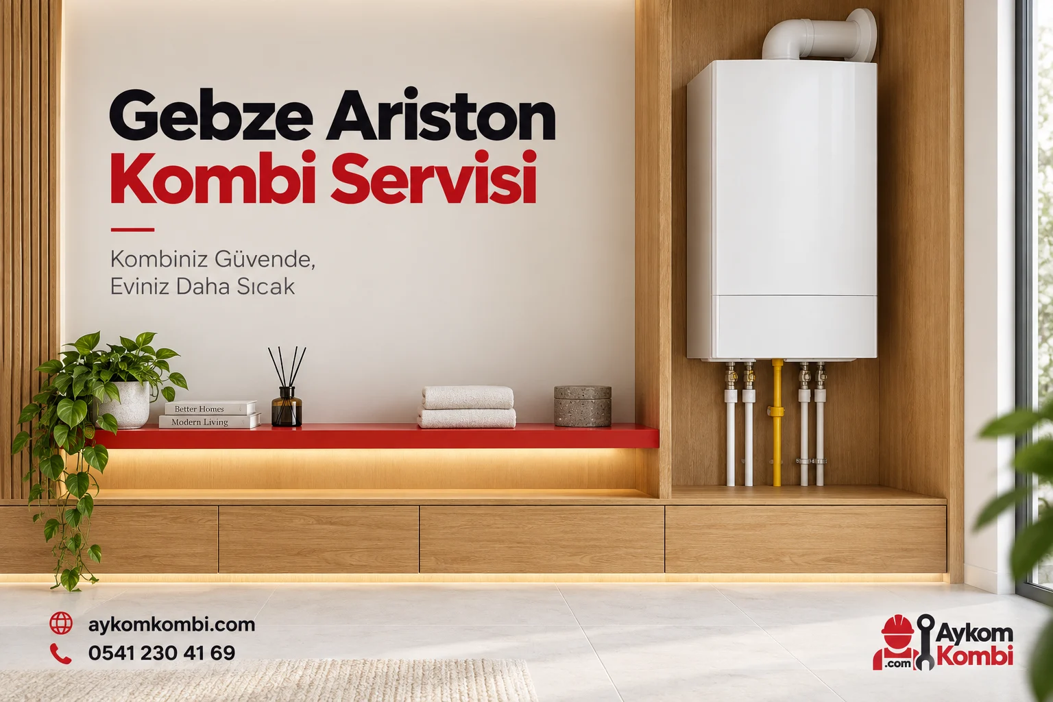 Aykom için hazırlanmış temsili Ariston servis kapak görseli; gerçek ürün fotoğrafı değildir.