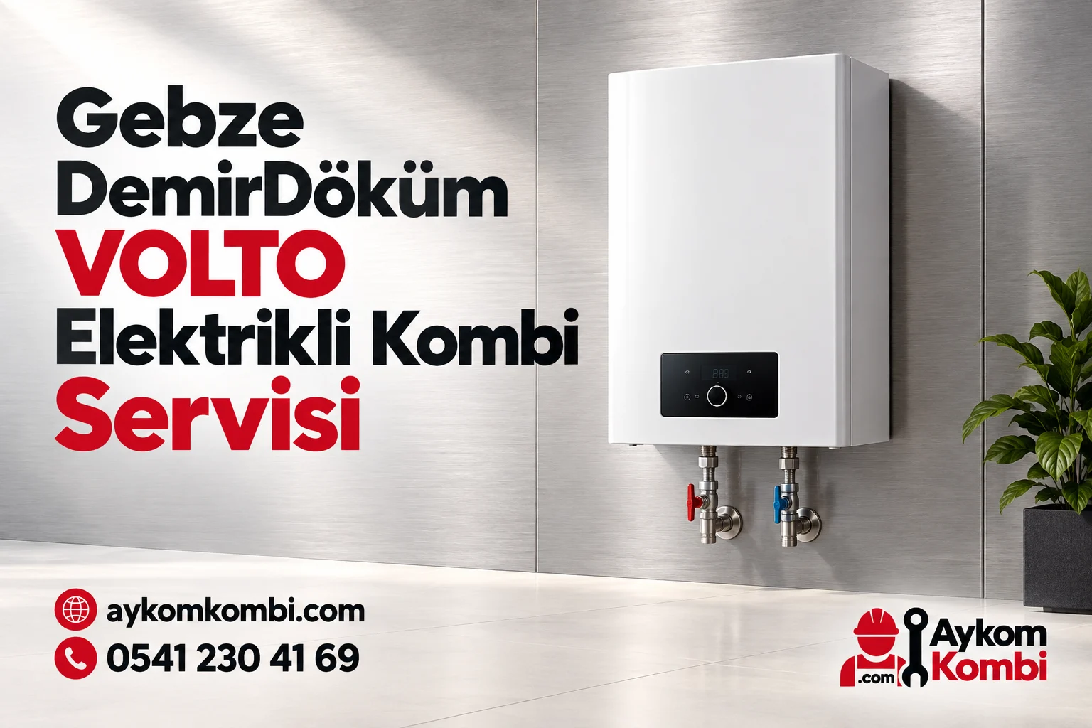 Aykom kimliğiyle hazırlanmış temsili elektrikli ısıtma cihazı servis görseli