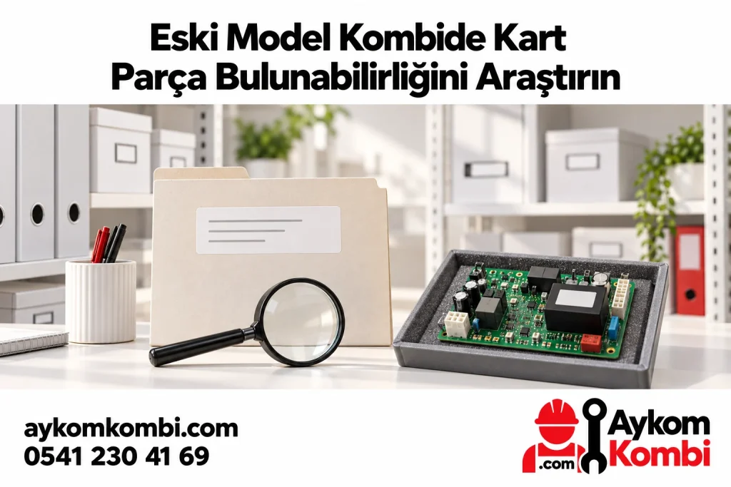 Eski Model Kombide Kart Bulunabilirliği konusunu anlatan Aykom editoryal illüstrasyonu