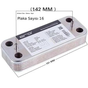 Ariston Clas 16 Plaka Eşanjör Ariston Clas (142mm ) 16 P Hrale